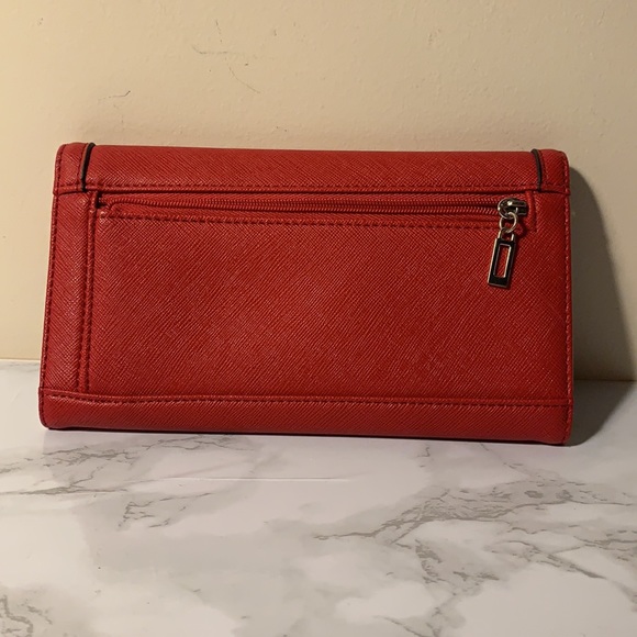Guess Clutch Leather Wallet with Embossed Logo - Picture 2 of 10